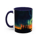 Aurora Borealis Accent Mug | Northern Lights Landscape Mug