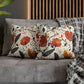 Autumn Bloom Pillow Cover – Cozy Up Your Space with Warm Floral Decor! Spun Polyester Square Pillowcase