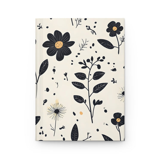 Botanical Pattern Hardcover Journal – Perfect for Nature-Inspired Creativity