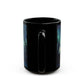 Enchanting Aurora Borealis Black Ceramic Mug | Northern Lights Mug