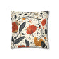 Autumn Bloom Pillow Cover – Cozy Up Your Space with Warm Floral Decor! Spun Polyester Square Pillowcase