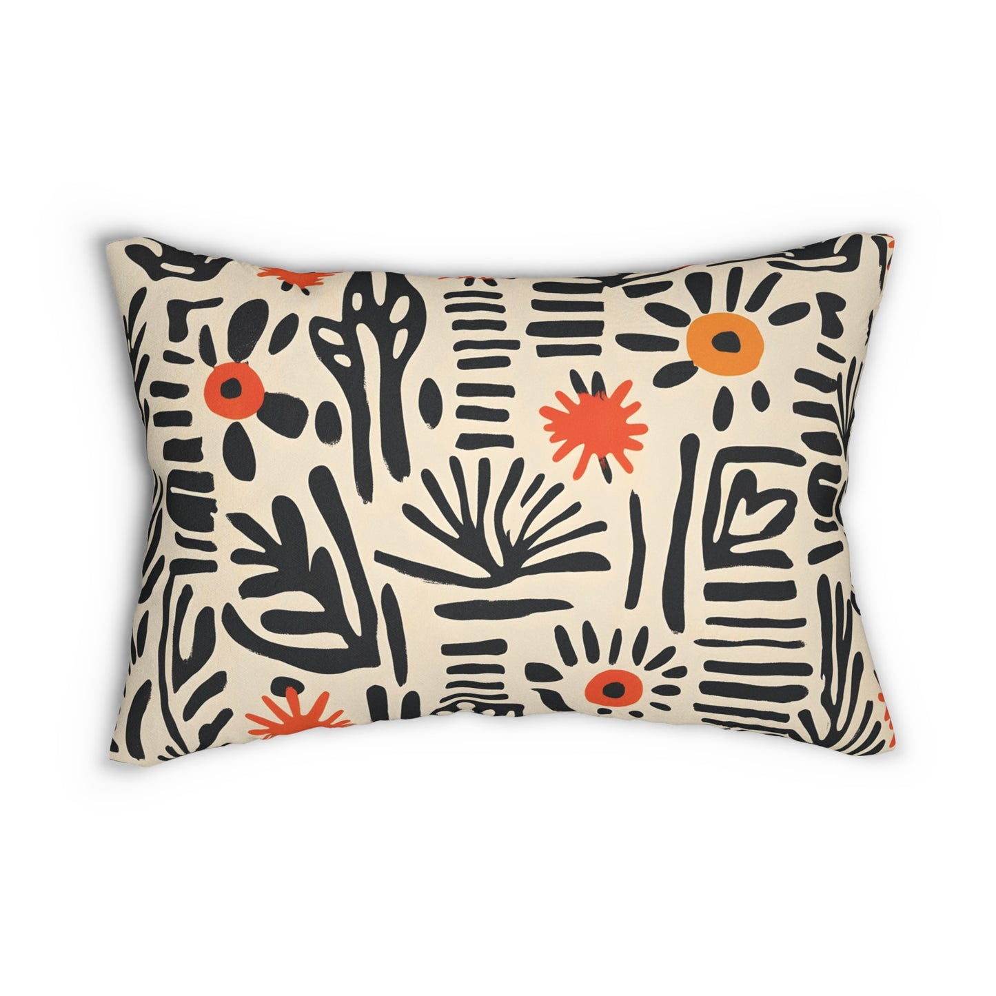 Modern Abstract Lumbar Pillow – Bold, Artistic Style for a Cozy Home! Spun Polyester Lumbar Pillow