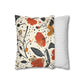 Autumn Bloom Pillow Cover – Cozy Up Your Space with Warm Floral Decor! Spun Polyester Square Pillowcase