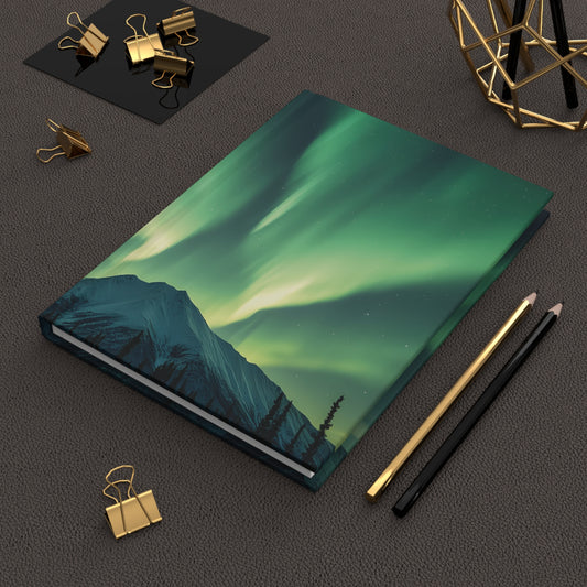 Northern Lights Hardcover Journal – Capture Your Thoughts Beneath the Stars, Hardcover Journal Matte