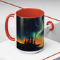 Aurora Borealis Accent Mug | Northern Lights Landscape Mug