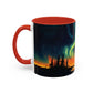 Aurora Borealis Accent Mug | Northern Lights Landscape Mug