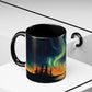 Aurora Borealis Accent Mug | Northern Lights Landscape Mug