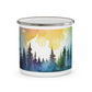 Enamel Camping Mug | Outdoor Adventure Mug | Nature Art Mug | Campers Gift | Camping Accessories