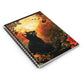 Autumn Cat Spiral Notebook – Capture Your Thoughts with a Touch of Magic