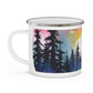 Enamel Camping Mug | Outdoor Adventure Mug | Nature Art Mug | Campers Gift | Camping Accessories