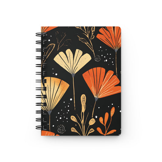 Bold Floral Spiral-Bound Journal – Capture Your Thoughts in Style