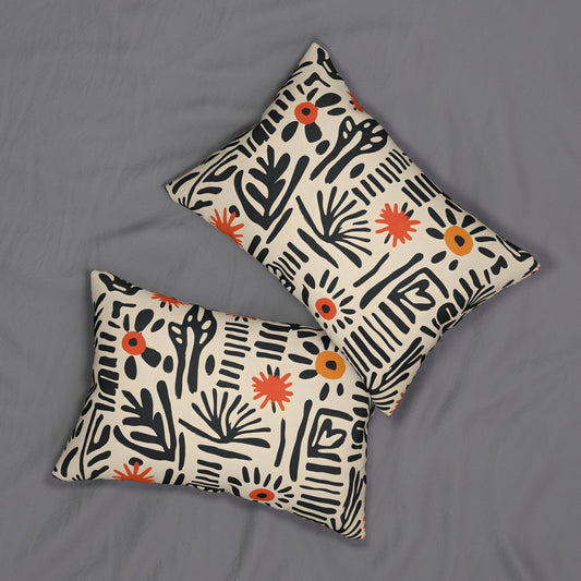 Modern Abstract Lumbar Pillow – Bold, Artistic Style for a Cozy Home! Spun Polyester Lumbar Pillow