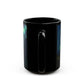 Aurora Borealis Magic: Northern Lights Ceramic Black Mug