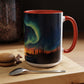 Aurora Borealis Accent Mug | Northern Lights Landscape Mug