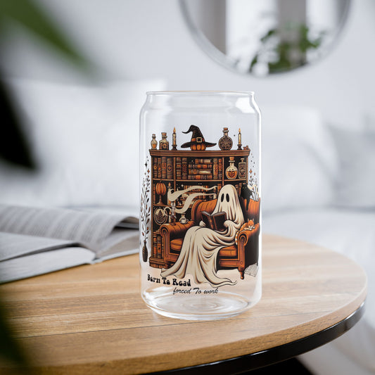 Halloween ghost mug | Sipper Glass 16oz |