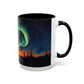 Aurora Borealis Accent Mug | Northern Lights Landscape Mug