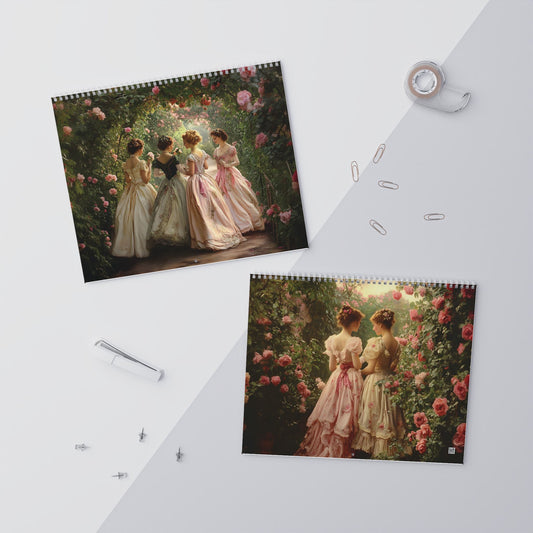 Timeless Elegance 2025 Wall Calendar | Romantic Art of Victorian Women Wall Calendars (2025) | Regency Calendar 2025