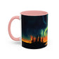 Aurora Borealis Accent Mug | Northern Lights Landscape Mug