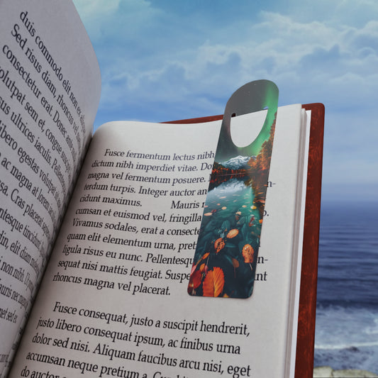 Autumn Aurora Borealis Bookmark – A Captivating Journey for Every Book Lover!