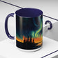 Aurora Borealis Accent Mug | Northern Lights Landscape Mug