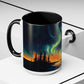 Aurora Borealis Accent Mug | Northern Lights Landscape Mug