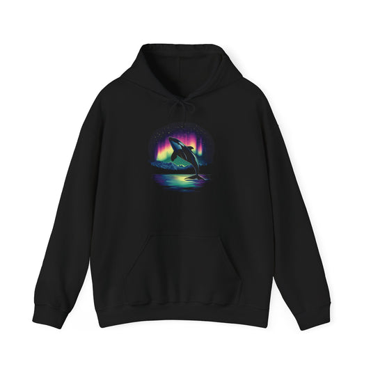 Orca Aurora Borealis Hoodie | Northern Lights Hooded Sweatshirt