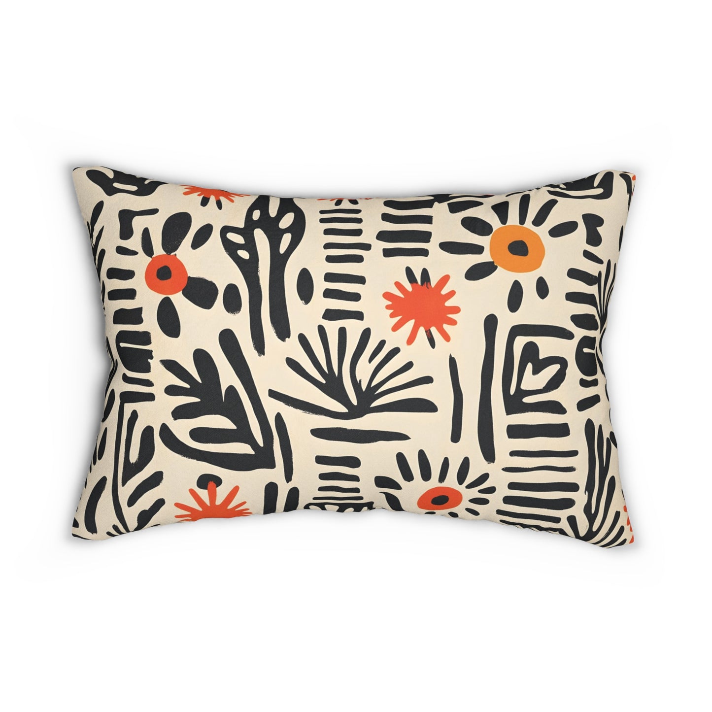 Modern Abstract Lumbar Pillow – Bold, Artistic Style for a Cozy Home! Spun Polyester Lumbar Pillow