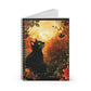 Autumn Cat Spiral Notebook – Capture Your Thoughts with a Touch of Magic