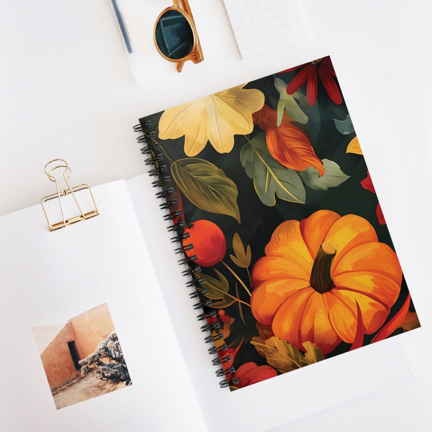 Autumn Harvest Spiral Notebook – Celebrate the Season in Every Note|  Spiral Notebook - Ruled Line