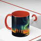 Aurora Borealis Accent Mug | Northern Lights Landscape Mug