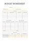 Printable Budget Planner for Sale