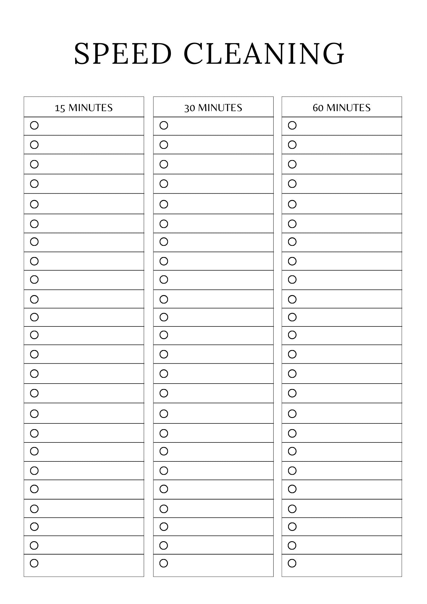 Room-by-Room Decluttering Planner